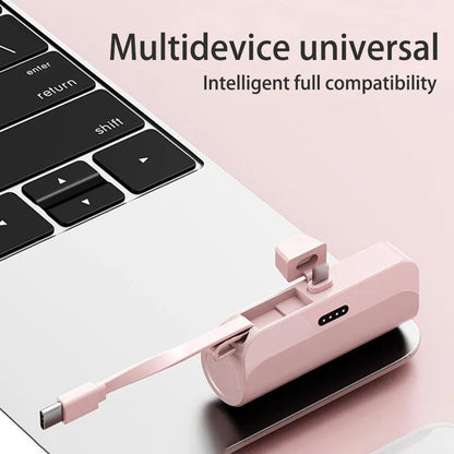 Welding-free 1-cell 21700 Mini Battery Power Bank Case 18650 Battery Box DIY Mobile Power Supply Box kit Suitable for IOS/Type-C