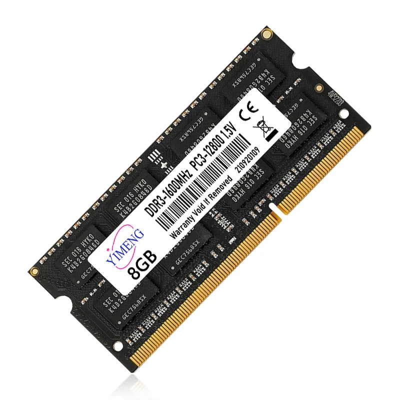 DDR3 DDR3L 4GB 8GB Laptop Memories Ram PC3L 1.35V 1066 1333 1600Mhz PC3 1.5V 8500 10600 12800 204Pin SODIMM Notebook Memory Ram