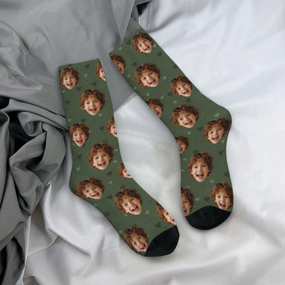Novelty Custom Face Socks DIY Personalized Photo Custom Socks Crazy Funny Men's Socks Christmas Party Birthday Anniversary Gift