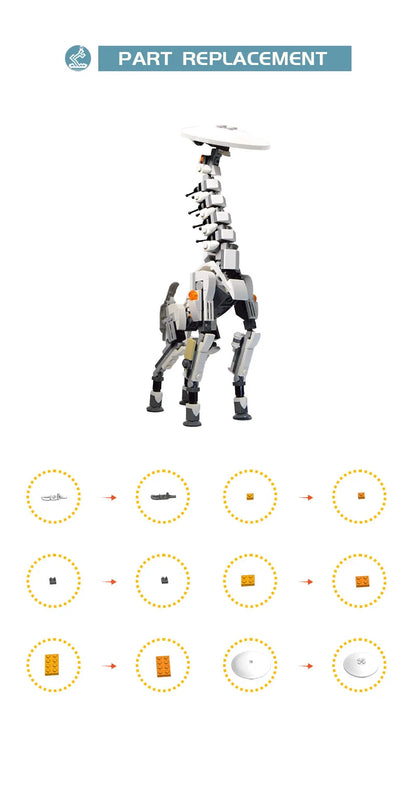 LEQUMOC MOC Meche Zero Robots Battle Machine Corruptored Dawned Game Action Figures Building Blocks Toys for Gifts