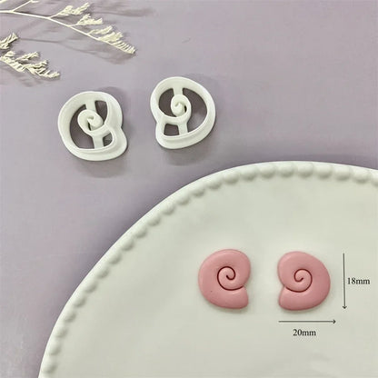 Octopus/Whale/Turtle/Coral/Starfish/Fish Tail/Conch/Shell Shaped Ocean Animal Clay Cutters Summer Beach Cutting Mold for Earring