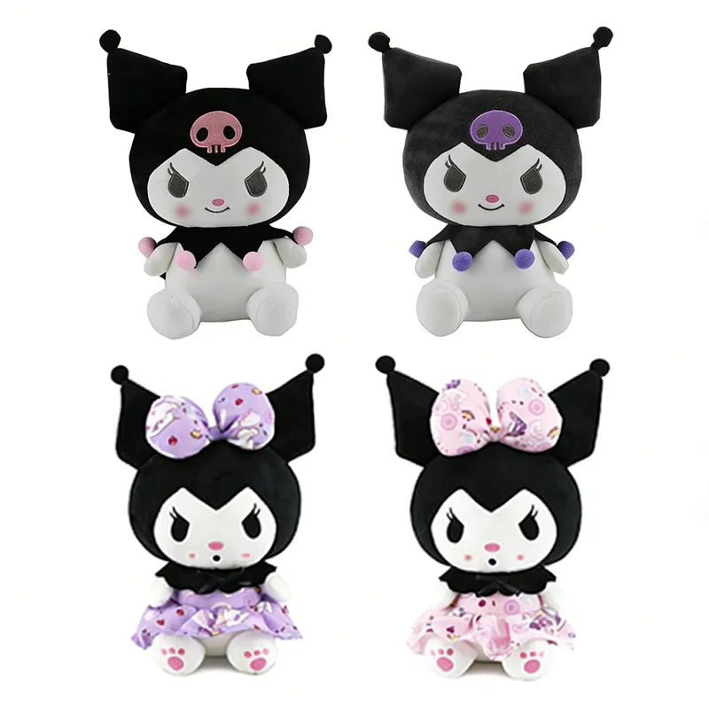 2026 New Sanrio Strawberry Kuromi & My Melody Plush Pillow, Soft Fluffy Stuffed Doll, Cute Bedroom Decor Surprise Gift for Girls
