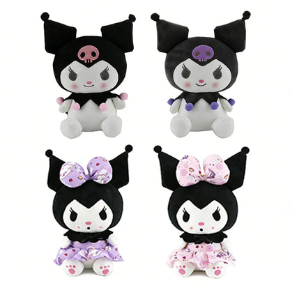 2026 New Sanrio Strawberry Kuromi & My Melody Plush Pillow, Soft Fluffy Stuffed Doll, Cute Bedroom Decor Surprise Gift for Girls