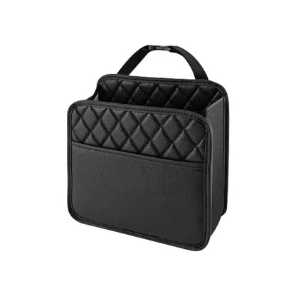 Storage and organization multifunctional car seat storage bag leather car storage bag garbage bag suitable for most car models