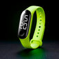 Man Woman LED Electronic Sport Watch Luminous Sensor LED Student Adult Couple Electronic Watch With Shell Adjustment Watch