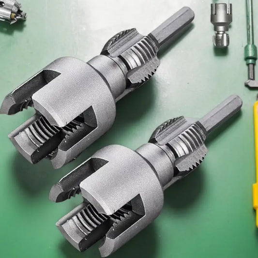 Pipe Threading Tool Kit, PVC & Metal Use, Electric Drill Compatible