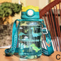 650ml Cute Water Bottle Cup With Straw Adjustable Shoulder Strap Portable Leakproof Students Kids Adults Outdoor BPA Safe 2026