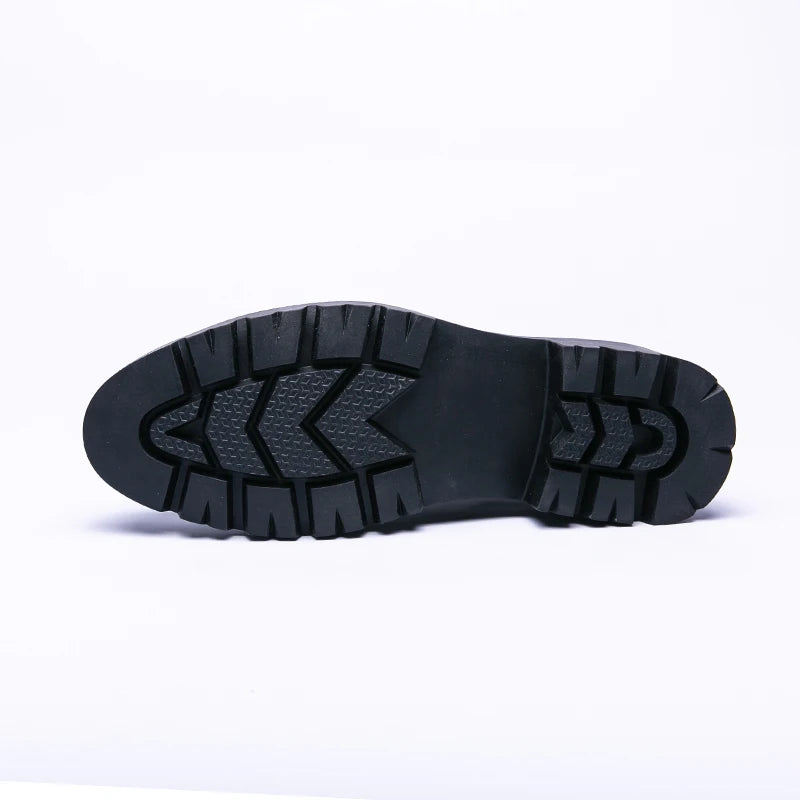 New High-End and Trendy Pointed-Toe Leather Shoes for Men's Business Formal Wear British-Style Korean Casual Shoes