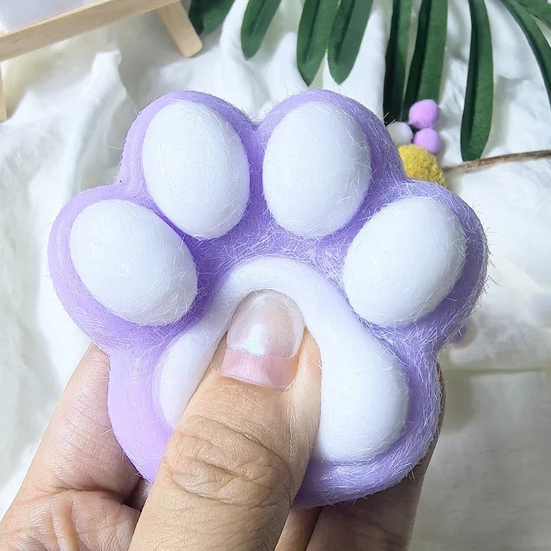Squeeze Cat Paw Toys Cute Soft Abreact Relief Relax Toys Sticky Decompressing Pinching Cat Paw Stress Relief Squishy Toy Gift