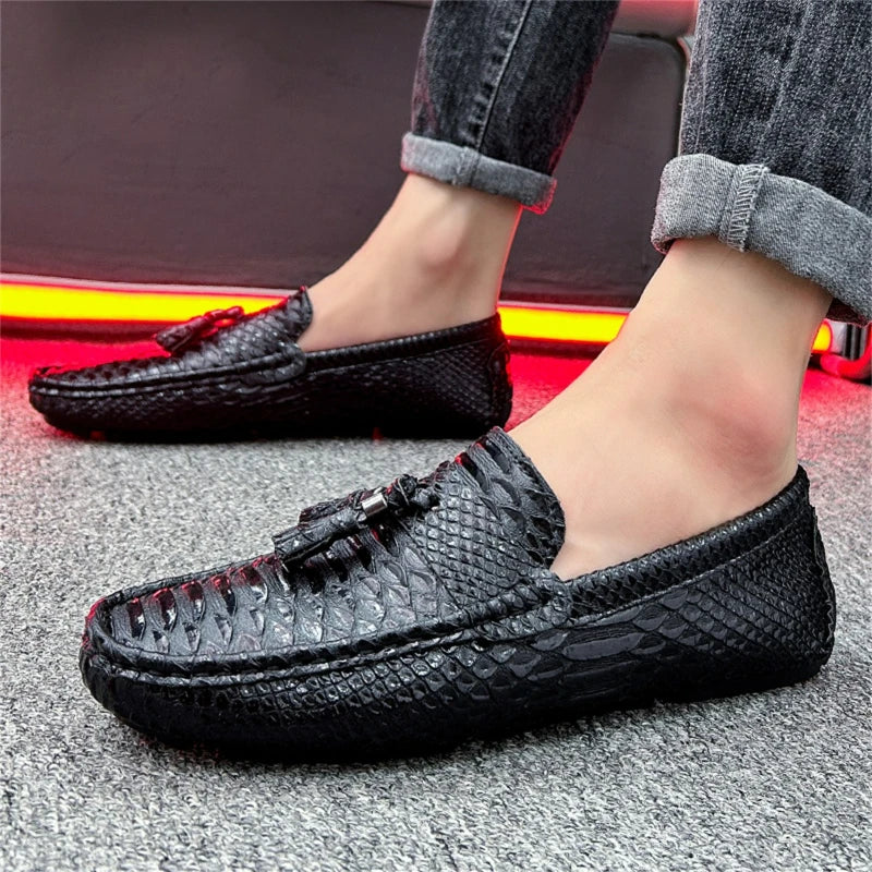 Driving Shoes Summer Mens Outdoor Anti-slip Comfort Soft High Quality Men Breathable Flat Driving Shoes Classic Casual Loafers