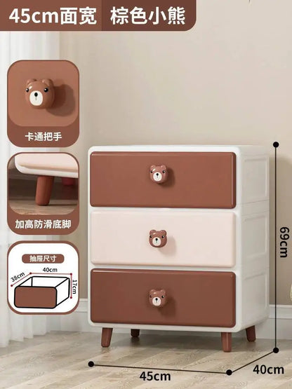 Cute Children Nightstands Nordic Pink Korean Children Nightstands Corner Cabinets Nachtkastje Kids Bedroom Furniture YN50CN