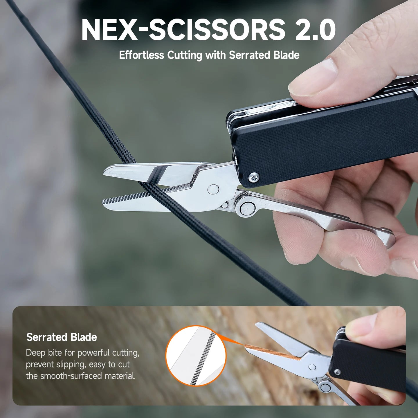 Nextool 11 In 1 Pocket Knife K30 Multi-tool Knight EDC Knife Outdoor Folding Knife Mini Portable Folding Scissor File Hand Tools