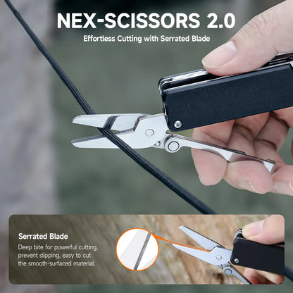 Nextool 11 In 1 Pocket Knife K30 Multi-tool Knight EDC Knife Outdoor Folding Knife Mini Portable Folding Scissor File Hand Tools