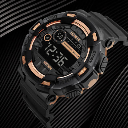 Fashion Men‘s Watch Waterproof Sports Digital Watches Men Large Dial Electronic Wristwatch Clock for Boys Child Reloj Hombre