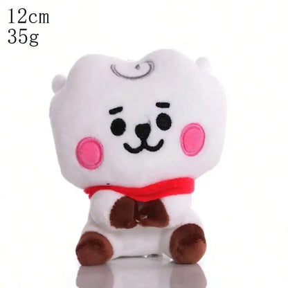 LINE FRIENDS BT21 Kpop Anime 10–24 Cm Cartoon Plush Toy Backpack: Cute Korean-Style Doll—Perfect for Christmas and Birthdays