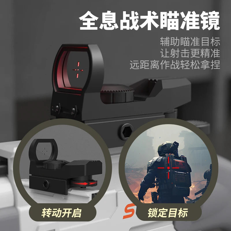 S686 Double-barreled Shotgun Soft Bullet Gun  Toy Gun Two-shot 63cm Shotgun Model Manually Loaded