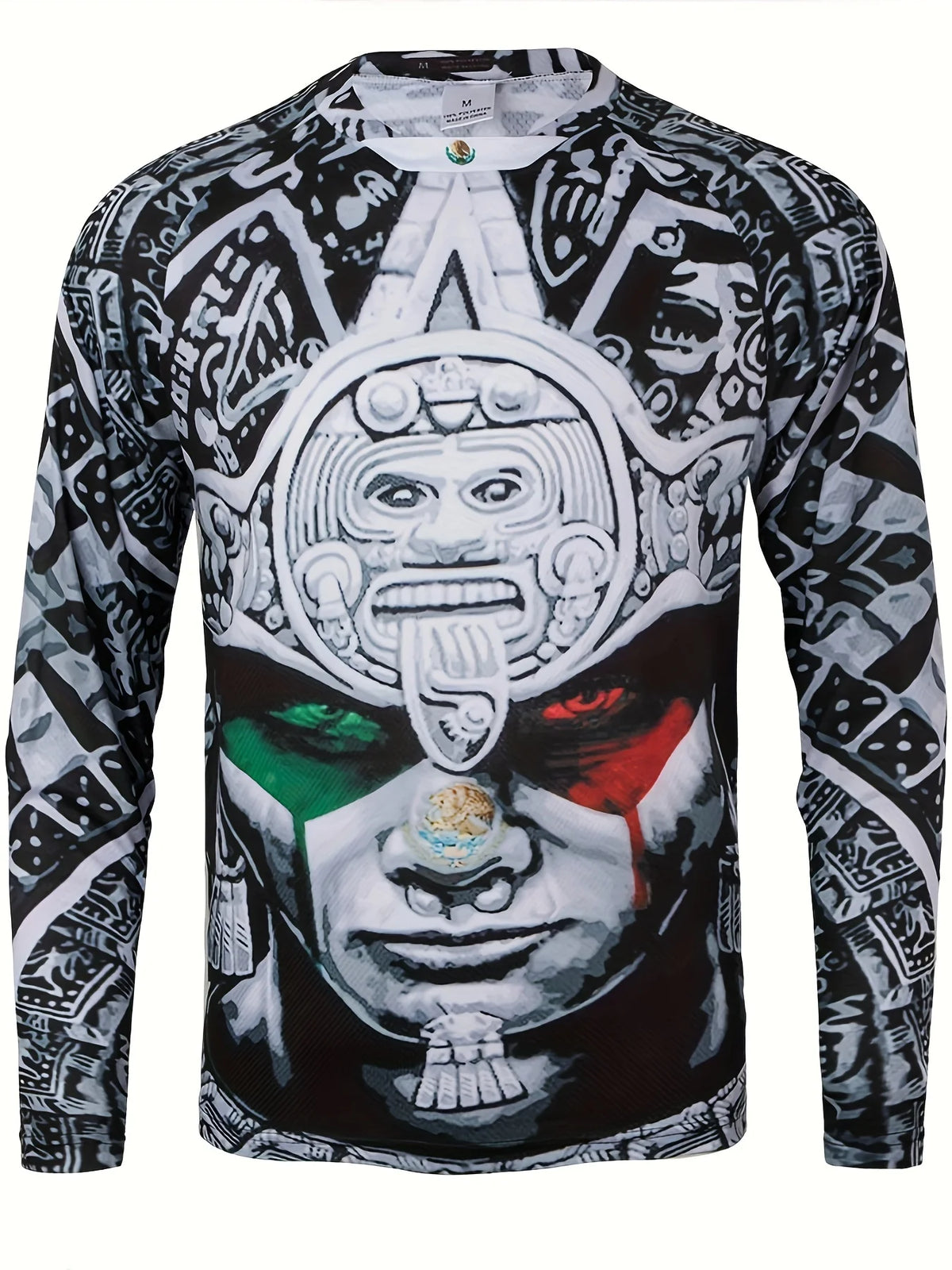Fashion Mexican Flag T-Shirts Mexico 3D Print Men Woman Long Sleeve T Shirt Streetwear Oversized Harajuku Kids Tees Top Clothing