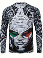 Fashion Mexican Flag T-Shirts Mexico 3D Print Men Woman Long Sleeve T Shirt Streetwear Oversized Harajuku Kids Tees Top Clothing