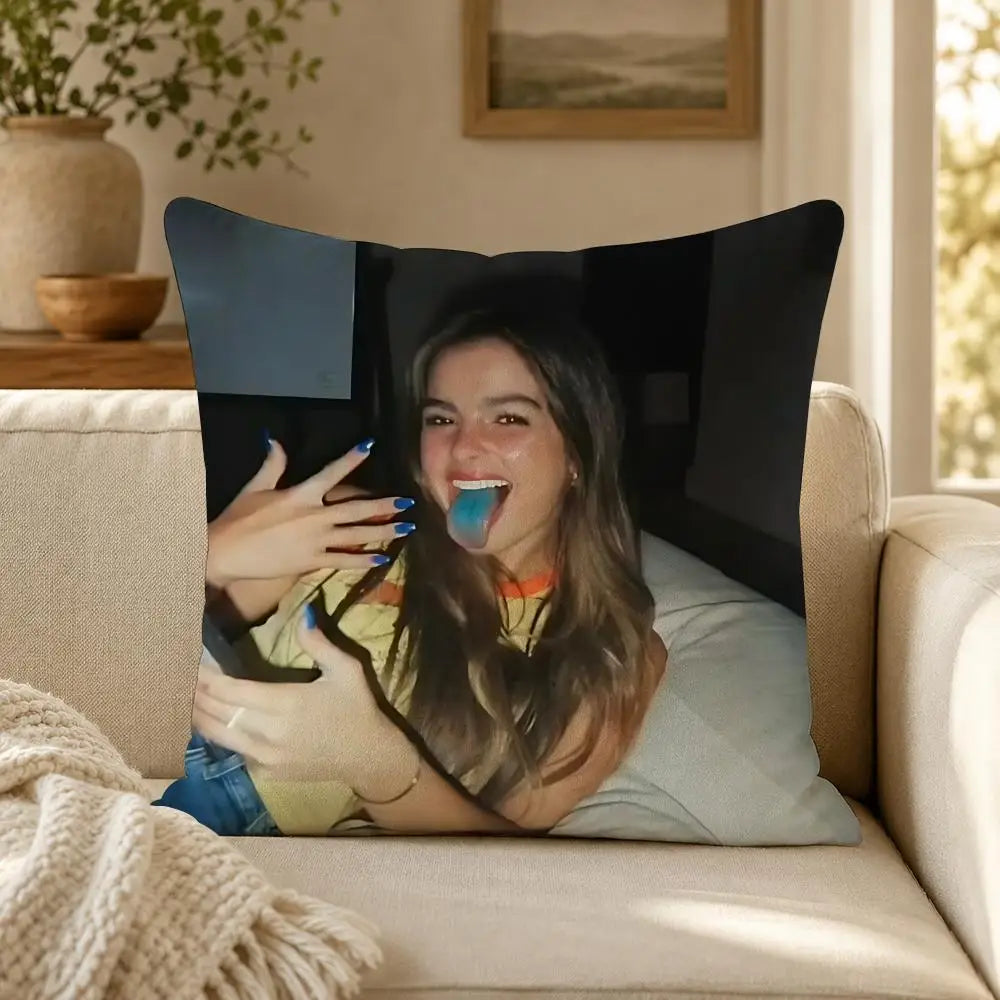 Person A-Addison R-Rae Funny Cushion Cover Soft Short Plush Decorative Pillow Cover for Sofa Bedroom Easy to Clean