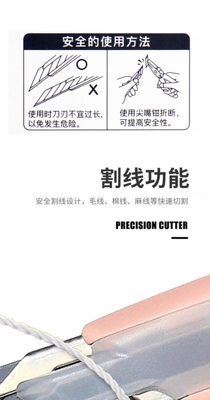 SDI 9mm Anti-Shaking Utility Knife 30-Degree Angle Sharp Black Steel Blades Box Cutter Auto Lock Professional Craft DIY Opener