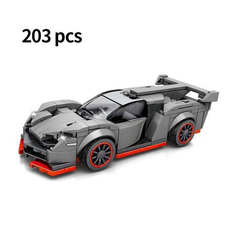 City Speed Racing MOC Car Sports Building Blocks Bricks Classic Rally sport Super Racer Vehicles Christmas gift Technical toys