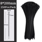 Self-locking plastic nylon tie Black 5x300mm cable tie fastening ring 8*500mm cable tie zip wraps strap nylon cable tie 5*300mm