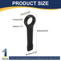 Uxcell Box End Striking Ring Wrench 17mm-48mm Metric CR-V Steel 12-Point Flat Strike Wrench Baking Paint Single Head Spanner
