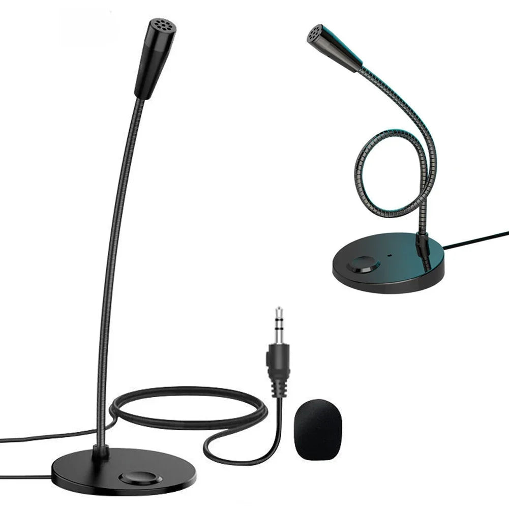 USB/3.5mm Jack Microphone Speech Speakers 3.5mm Plug Wired Desktop Microphones For PC Computer Laptop Notebook Loud Speaker