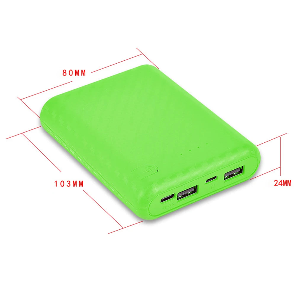 New Portable DIY Power Bank Box 4x18650 Battery Charger Case Fast Charging Case Solderless Power Bank Shell Batteries Charging