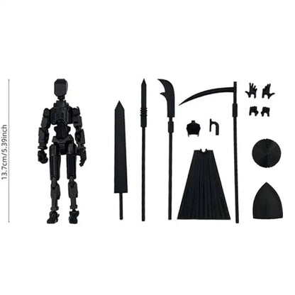 13 Action Figure Set 3D Printed Multi-Jointed Movable T13 Lucky13 Dummy Mobile Robot Desktop Decorations for Game Lovers Toy