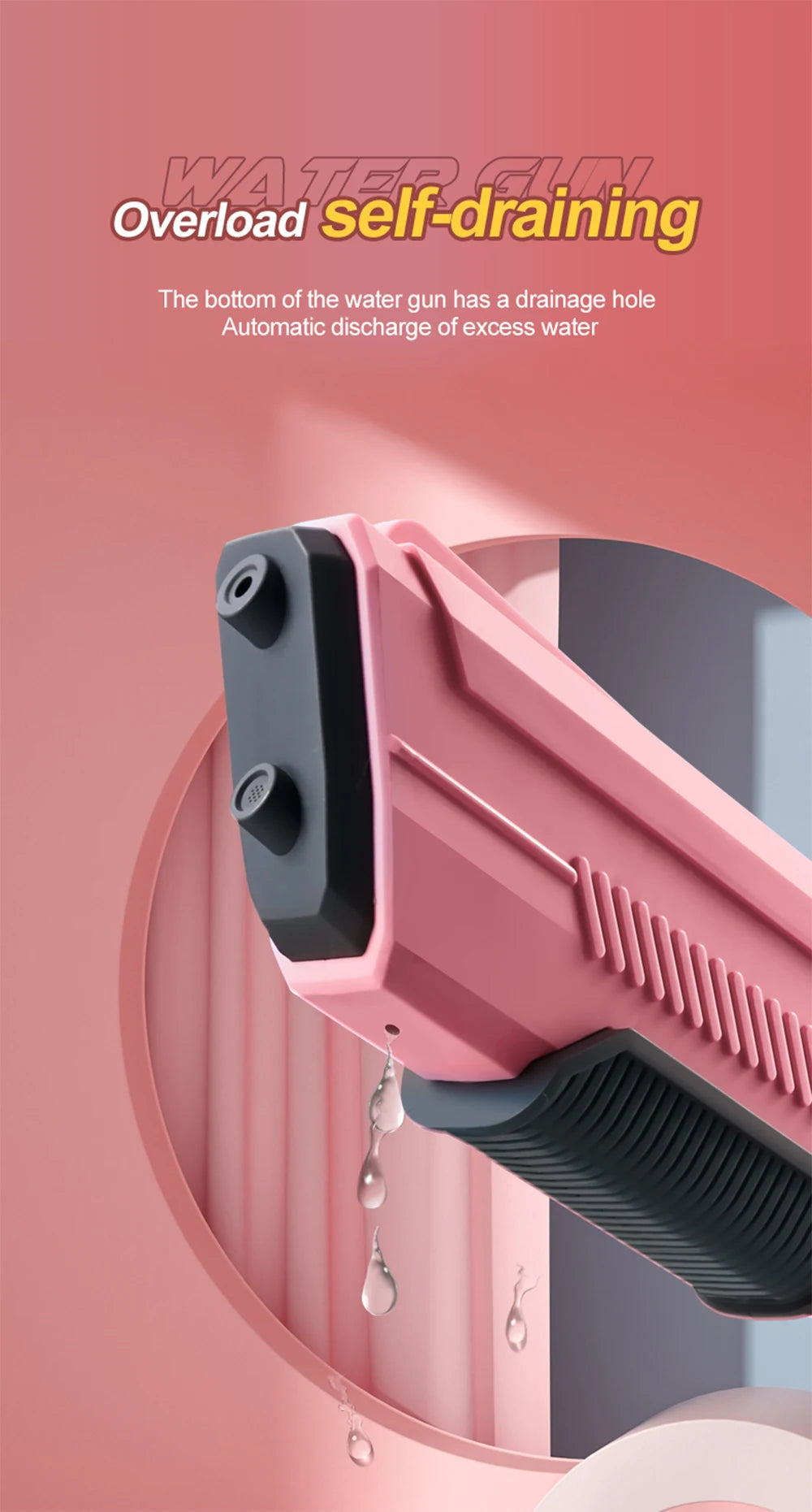 Children's Fully Automatic Water Storage Gun Large Capacity Electric Water Absorbing Toy Gun Summer Outdoor Water Toy Gift