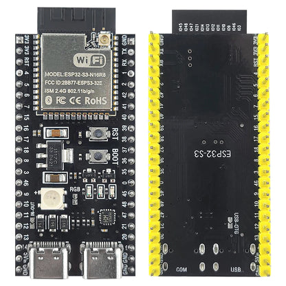 NEW ESP32-S3 Development Board with 2.4G Wifi BT Module for AI IOT DIY ESP32-S3WROOM1 N16R8 MCU 44Pin Type-C 8M PSRAM