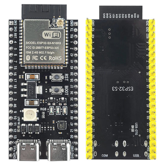 NEW ESP32-S3 Development Board with 2.4G Wifi BT Module for AI IOT DIY ESP32-S3WROOM1 N16R8 MCU 44Pin Type-C 8M PSRAM
