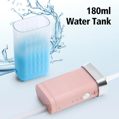 Inteligentny irygator doustny elektryczny 220 ml, nić wodna, 3 tryby, ładowalny, przenośny, irygator do zębów, do czyszczenia zębów