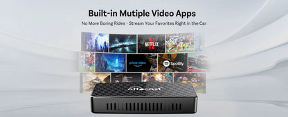 Ottocast Play2Video Pro 2026 Wireless Android Auto & CarPlay AI Box In-Car Video Streaming YouTube Netflix IPTV USB Plug & Play