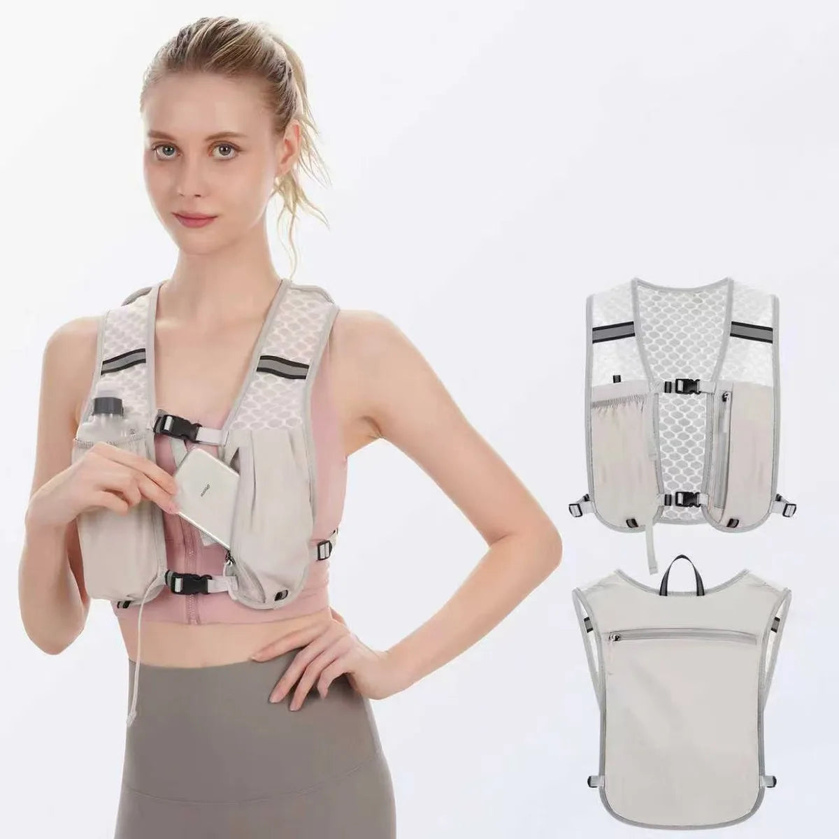 Lightweight Hydration Backpack for Outdoor Sports - Ergonomic Water Holder for Running, Cycling, Walking and Kayaking
