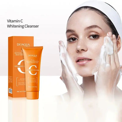 [F] BIOAQUA Hyaluronic Acid Retinol Vitamin C Facial Cleanser Oil Control Moisturizing Face Wash Foam Face Cleanser Skin Care