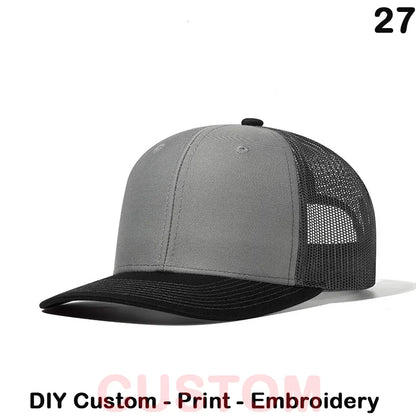 Fedoryn Custom Embroidery Baseball Cap for Men and Women DIY Design Mesh Cap LOGO Print Hat Quality Truck Hat Wholesale Unisex