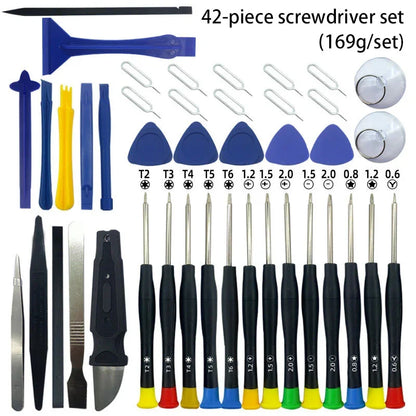42 in 1 Mobile Phone Repair Tools Disassemble Repair Set For iPhone Screwdriver Combination Skid Multi Function Disassembly Kit