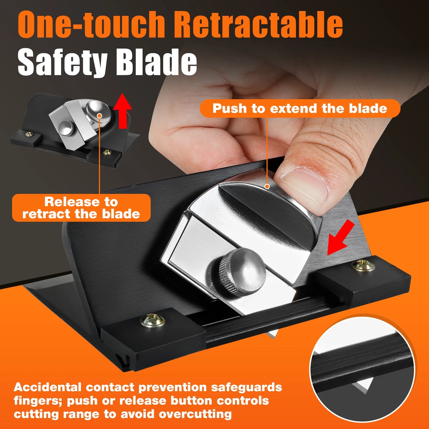 Retractable Mat Cutter 45° Bevel Blade Mat Board Cutting Adjustable Blade Depth Mat Cutting Tool for Framing Pictures Foam Board