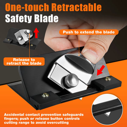 Retractable Mat Cutter 45° Bevel Blade Mat Board Cutting Adjustable Blade Depth Mat Cutting Tool for Framing Pictures Foam Board