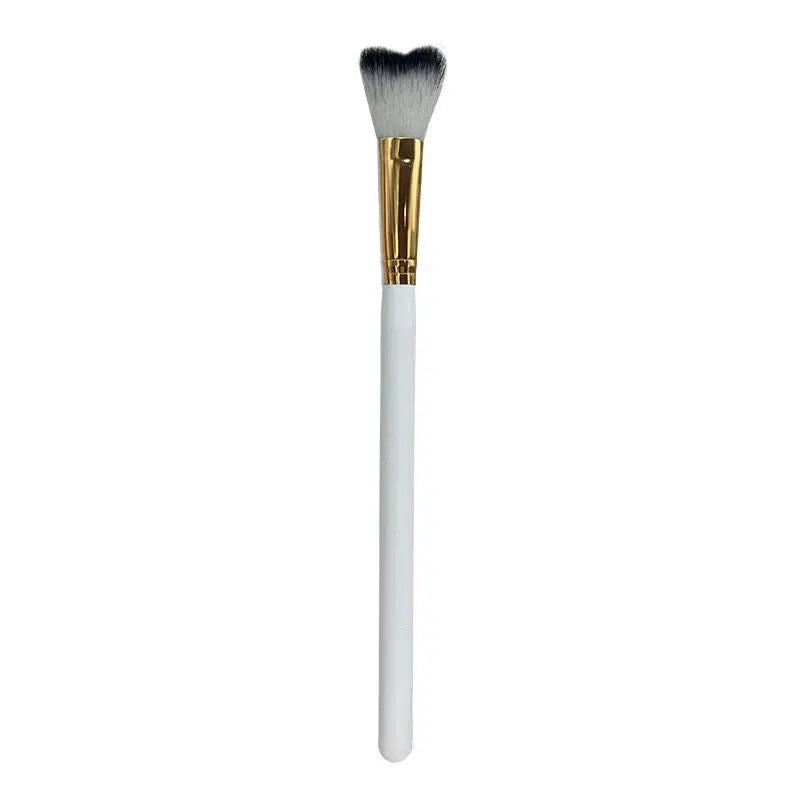 1Pc Curved Lash Shampoo Brush - Soft Bristle For Eyelash Extension Cleansing Makeup Removal Bath Swoop Beauty Tool