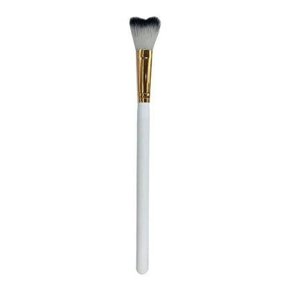 1Pc Curved Lash Shampoo Brush - Soft Bristle For Eyelash Extension Cleansing Makeup Removal Bath Swoop Beauty Tool