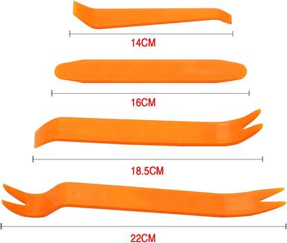 4Pcs Car Audio Disassembly Tool Plastic Pry Bar Door Panel Disassembly Pry Panel Interior Clip Rocker Crowbar