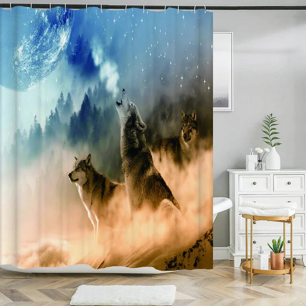 Cat shower curtains bathroom shower curtain Cute 3D fabric shower curtain with hooks funny waterproof shower curtain or Mat