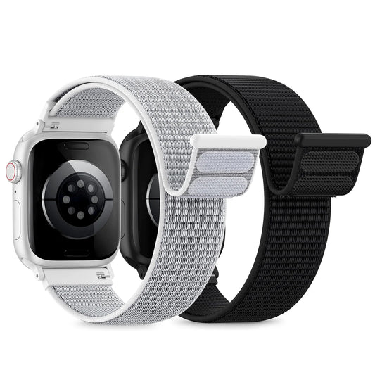 Nylon Strap For Apple Watch Band Ultra 3 2 49mm 46mm 45mm 41mm 44mm 42mm 40mm 38mm Bracelet For iWatch Series 11 10 9 8 7 6 5 4