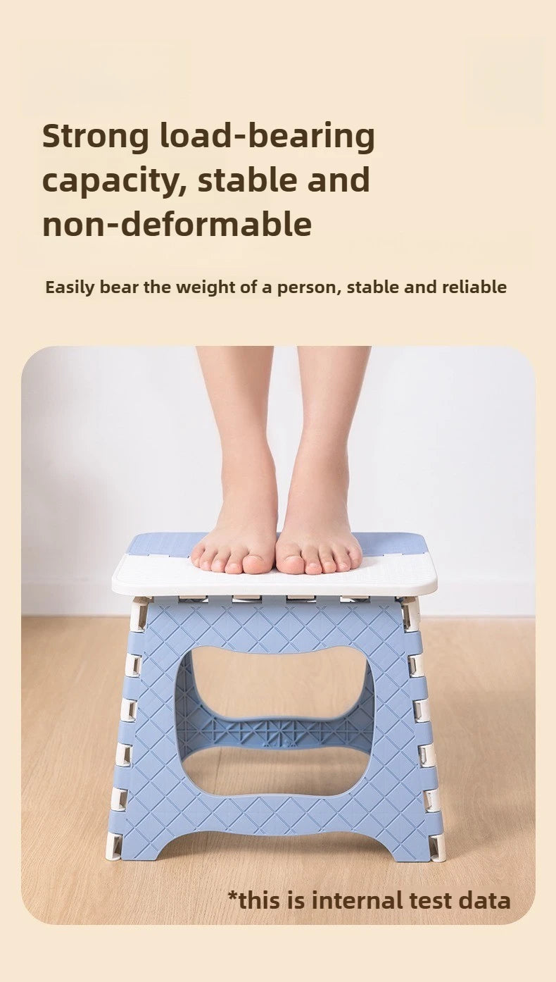 Portable Thick Plastic Folding Stool Outdoor Camping Home Use Fishing Travel Lightweight Children's Reading Chair Bathroom Chair