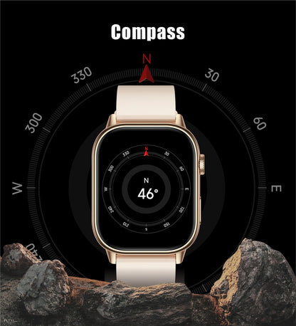 2026 New Women Fashion Sports Smart watch 2.01-inch Screen IP68K Swim GPS Positioning Bluetooth Call Health Heart Rate Bracelets