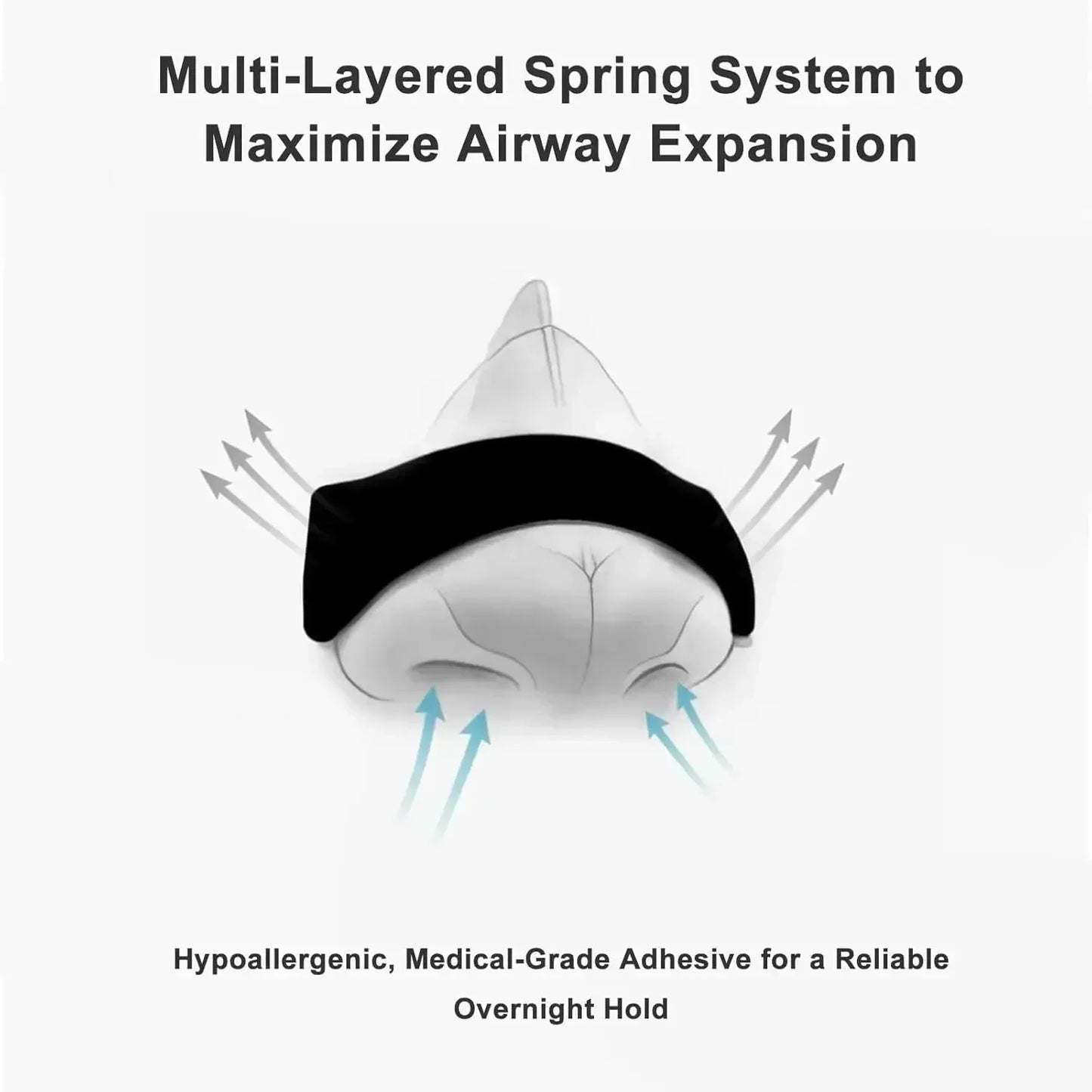 2026Anti-Snoring Nasal Strips Kit Magnetic Nose Strips for Nasal Breathing Dilators Sports Air Improvement And Better Sleeping