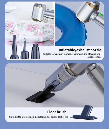 CENRR 360000PA Car Vacuum Cleaner Strong Suction Cordless Wireless Cleaner Portable  HandHeld Vacuum Cleaner Cleaning Machine